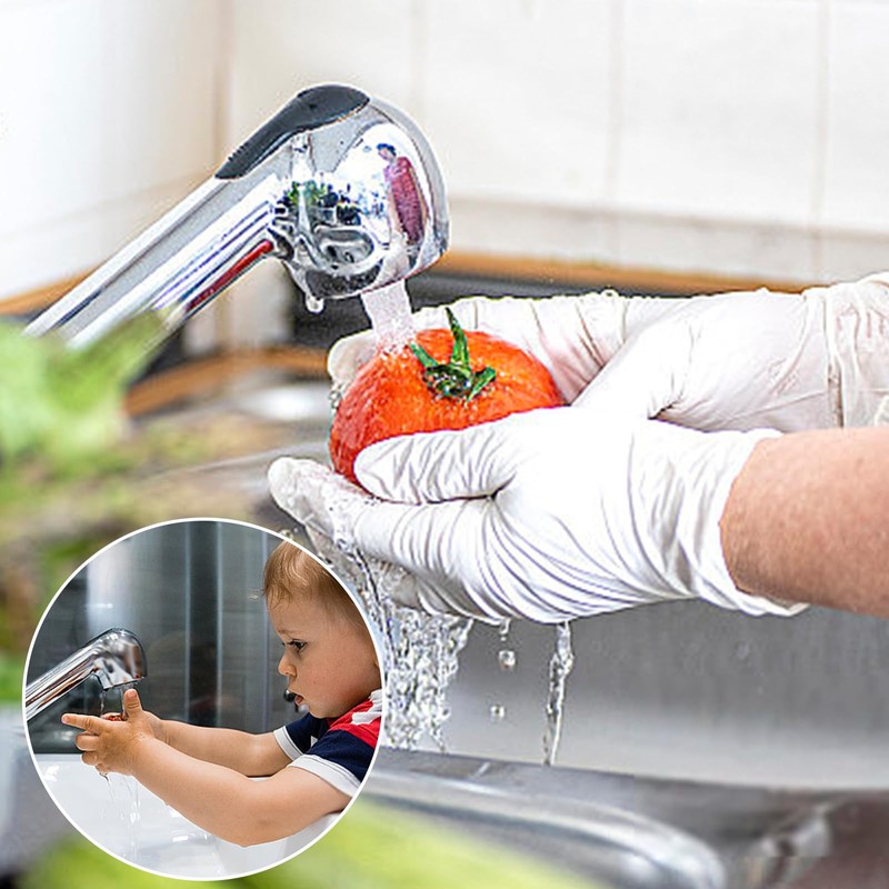 Dish Rinser Replacement Head with 2 Jet Types Hand Shower