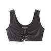 Women’s Front Snap Closure Adaptive Bra - Black 2XL