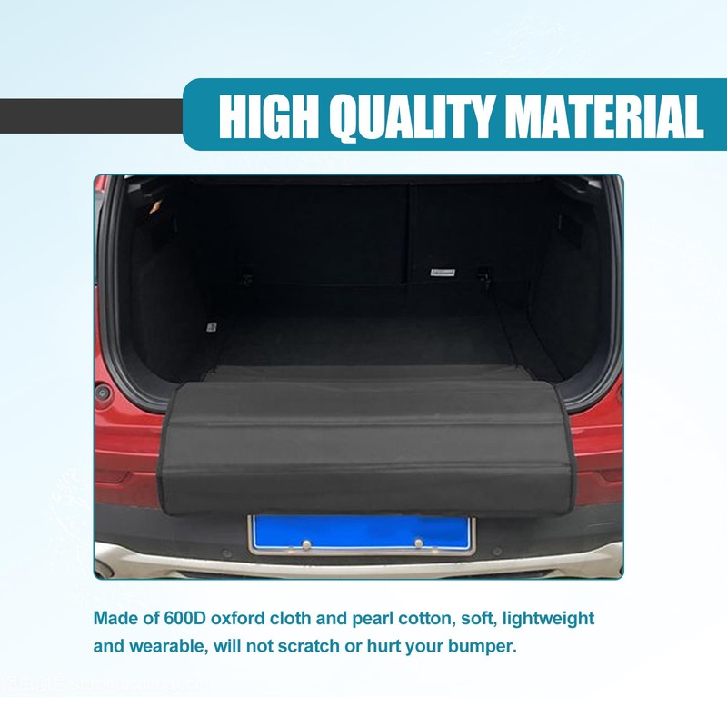 Universal Foldable Car Trunk Bumper Guard Mat Rear Bumper Protector,