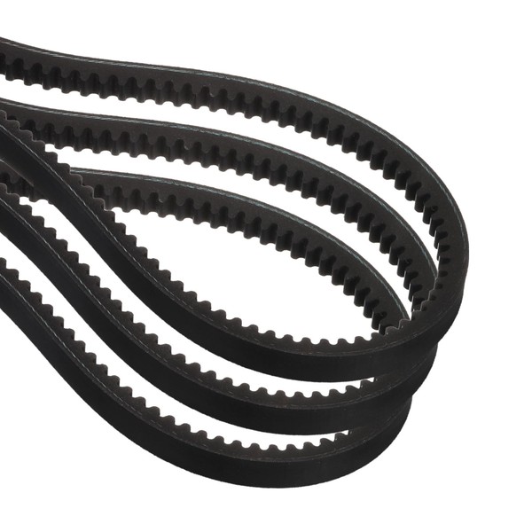 sourcing map 3 Pcs AX32 EPDM V-Belt, Raw Edge Cogged