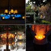 Solar Tea Lights Outdoor Waterproof - 8 Pack Rechargeable Flickering