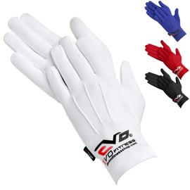 EVO Winter Thermal Inner Gloves Golf Skiing Cycling Motorbike walking Baselayer (White, Large)