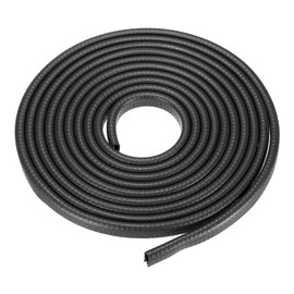 METALLIXITY Edge Trim (Fits 5/64"-9/64" Edge 14.76Ft/4.5Meter Length), U Shape Rubber Edge Seal Trims Protector Edge Guards with Metal Clips - for Car Door, Black