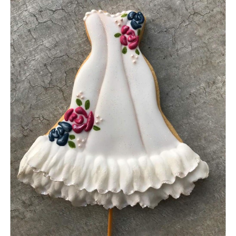 LILIAO Wedding Dress Cookie Cutter for Wedding/Engagement - 4 x
