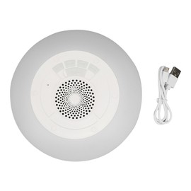 Portable Pool Speaker Built in Mic Stereo IPX7 Waterproof Floating Bluetooth Hot Tub Speaker with RGB Colorful Lights