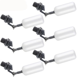 meekoo Float Ball Valve, 1.57 Inch Male Automatic Fill Feed Humidifier Tank Water with Adjustable Arm for Ponds, Livestock Water Trough, Aquariums, Aquaculture, Hydroponics and Reservoir(6 Pack)