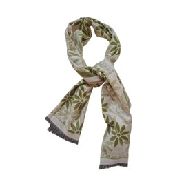 Planta Color Wunderschöner weicher und dicker Schal – Maße 185 x 68 cm – ideal zum Warmhalten mit elegantem Design – breiter Schal oder Schal, grün, 42