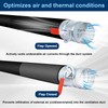 4 Inch HVAC Duct Backdraft Damper, Galvanized Iron Manual Volume