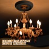BBTO 2 Pack Black Ceiling Medallion for Light Fixtures and