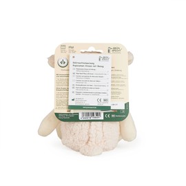 GRÜNSPECHT Wärme-Kuscheltier Schaf Baby, Rapssamen-Wärmekissen mit waschbarem Bezug für Babys & Kleinkinder, wärmendes Kuscheltier bei Bauchschmerzen & Erkältung (336-V4)