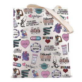 LEVLO Vaccination Awareness Gift Vaccinate Eradicate Prevent Shopping Bag Gift For Healthcare Worker Nurse Gift (Vaccinate Eradicate Prevent)