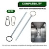 Zookpr Half Moon Elevator Door Keys for Westinghouse Schindler Elevator
