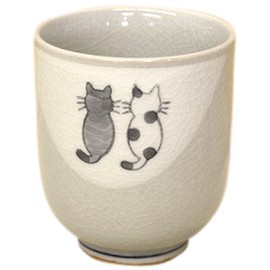 Matsumoto pottery and Cat Tea Bowls (Small) 11542 