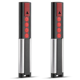 434MHz Garage Door Opener Handheld Transmitter Compatible with 434.42Mhz Sommer 4014 TX03-434-2 | 4022 TX03-434-2 | 4013 TX02-434-4-XP Green LED and Orange LED Handheld Transmitter Pack of 2