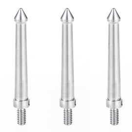 Selens Tripod Spike with 1/4 Inch Thread Hole Pack of 3, Stainless Steel Camera Tripod Spikes Feet Long Tripod Thread Adapter Screw for Tripod Monopod Photography Accessories