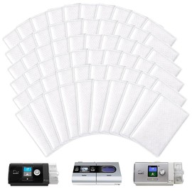 ZOPJUMA Pack of 60 Disposable CPAP Filter Disposable Air Filter, One-Year Supply Package for All Air 10, Airsense 10, Aircurve 10, Airstart and S9 Series CPAP Standard Machines, multicoloured