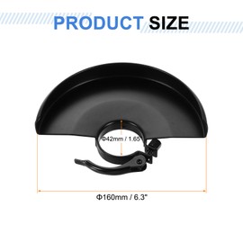 uxcell Grinder Guard 6" 160mm Dia Metal Adjustable Angle Grinder Guards Protector Cover Wheel Cover Replacement Accessories