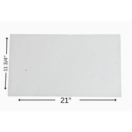 Universal 21" x 11 3/4" x 1/2" Ceramic Insulation Fiber Baffle Board for Boilers, Stoves, Forges, Kilns, Outdoor Pizza Ovens - Rated 2,300F