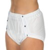 Suprima 1-249-009 Unisex Incontinence PVC Briefs with Buttoned Design Size