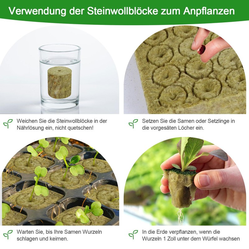 Nuyoah Rock Wool Cultivation Cubes Hydroponics Rockwool Cube Rockwool Cube