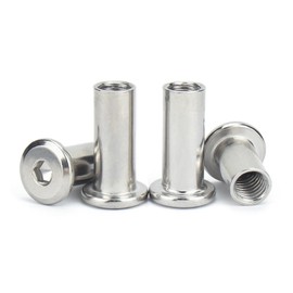 M8 x 15mm (20 Pack) Rivet Countersunk Hex Socket Cap Insert Nuts