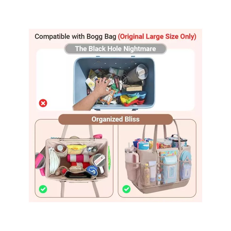 Vogue Bag XL 대형 보그백 액세서리와 호환되는 비치백 정리함 9개의