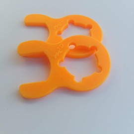 Gas Key for Patio Heater, Gas Heater, Gas Cannon, Heater, Gas Grill, Motorhome, Caravan, Camping, Pressure Regulator, Pressure Regulator (Union Nut 5 Wings, Orange, 2)