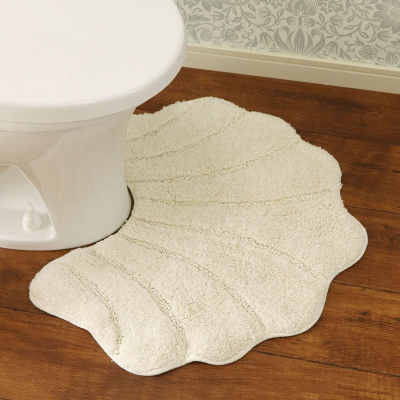 Cotton Shell Toilet Mat (Single Mat Piece, Mini)