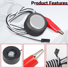 CNCTOPBAOS CNC Router Z-Axis Tool Setting Touch Probe with 2 Pin Connector, Auto-Check Tool Setter Plate Zero Sensor Block for 3018-PRO/MAX/Plus, 3020 Plus,4030, 4540 etc Engraving Milling Machine
