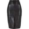 Urban Classics Women's Synthetic Leather Pencil Skirt, black