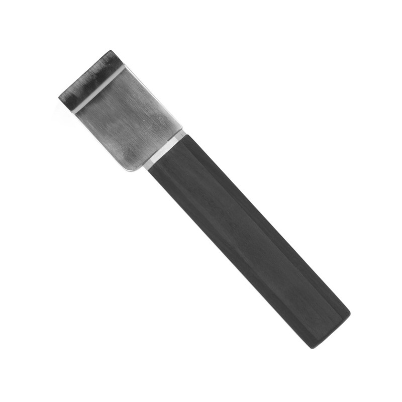 Leather Cutting Knife Stainless Steel Incisive Blade Wooden Handle Glossy