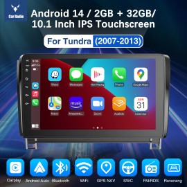 ESSGOO Apple Carplay GPS  For Toyota Tundra 2007-2013 Sequoia 2008-19 Car Stereo FM Cam