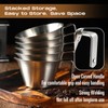 Honeydak 12 Pcs Stainless Steel Espresso Shot Cup 3.4 oz/