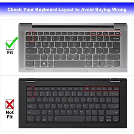Keyboard Cover Skin for 14" Lenovo Ideapad 5/Ideapad 5i/Ideapad 5 5i Pro, 2023 2022 Yoga 7i 9i/Ideapad 3 14 inch Laptop, Lenovo Slim 7 14/Slim 7 Pro X 14, Ideapad 5i 14, Lenovo Flex 5 14 2-in-1