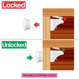 Eco-baby Cierre Magnético De Seguridad Para Cajones Y Arm...