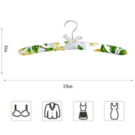 Xiabing Anti-Slip Satin Padded Clothes Hangers with Rotatable Hooks No Shoulder Bump for Women Heavy Sweaters, Coats, Suits, 360° Swivel Hook