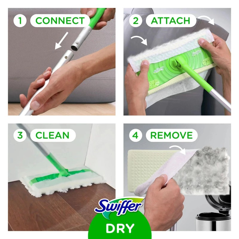 Swiffer Heavy Duty Dry Sweeping Cloth Refills 50 Count Multi-Surface