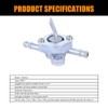 Aluminium Inline Fuel Tap Valve, 2.17in Length for Motorcycle ATV
