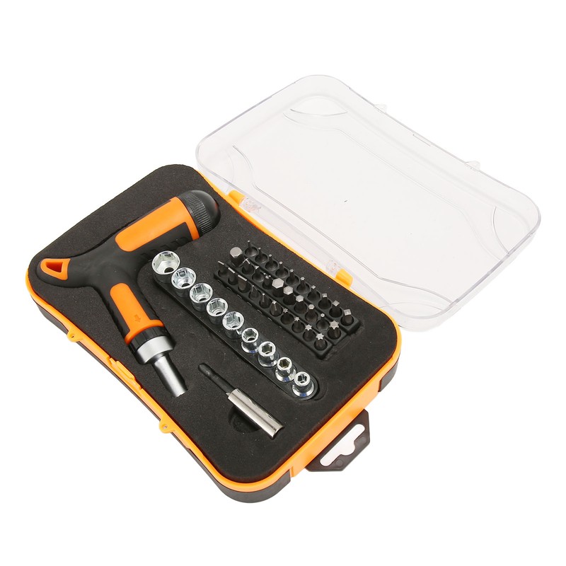 T Handle Screwdriver Set Multifunctional High Accuracy Rustproof Durable Ratchet