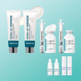 Derma Perm [2 sets] Derma Firm PDRN ampoule 30ml x 2 & cream 40g x 2 set Skin volume, elasticity, soothing, barrier strengthening care / [2개 SET] 더마펌 PDRN 앰플 30ml 2개&크림 40g 2개 세트 피부볼륨 탄력 진정 장벽강화 케어