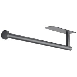 Paper Towel Holder, Self Adhesive or Screw Mounting, Grey Wall Mount SUS304 Stainless Steel Paper Towel Holder Under Cabinet for Kitchen, Counter, Cabinet, Bathroom