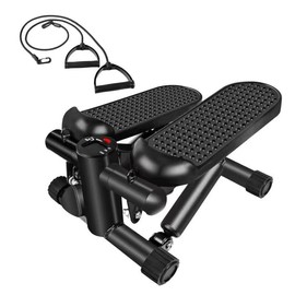 Hydraulic Stepper with LCD Monitor, Resistance Bands, and Robust 300LBS Load Capacity