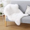 JXLOULAN Fluffy Sheepskin White Rug 50 x 80 cm Faux