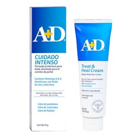 A+D - Cuidado Intenso Pomada para Rozaduras de Pañal para Bebés 113g | Ayuda a la prevención de rozaduras | Con Óxido de Zinc y Aloe | Hi...