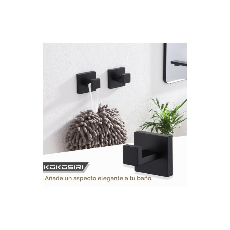 KOKOSIRI Juego de Accesorios de baño 4 Piezas Soporte para