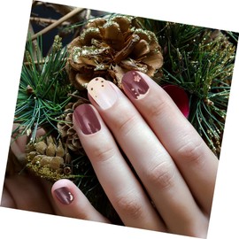 LALAFINA 48pcs Bow False Nails Full Cover Gradient Press Nail Art Water Resistant for Salon Use for Parties Cosplay Suitable for All Finger