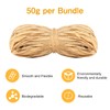 Raffia Natural Raffia, Pack of 6, 300 g, Natural Raffia
