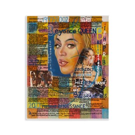 Stupell Industries Beyonce Musician Collage Wall Plaque Art Design by Sabin, 11 x 14