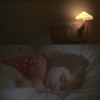 AUSAYE 2 Pack LED Cute Mushroom Night Light Plug into