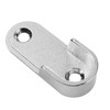 Mcredy 2 Pair Zinc Alloy Oval Hanging Rail Rod Holder